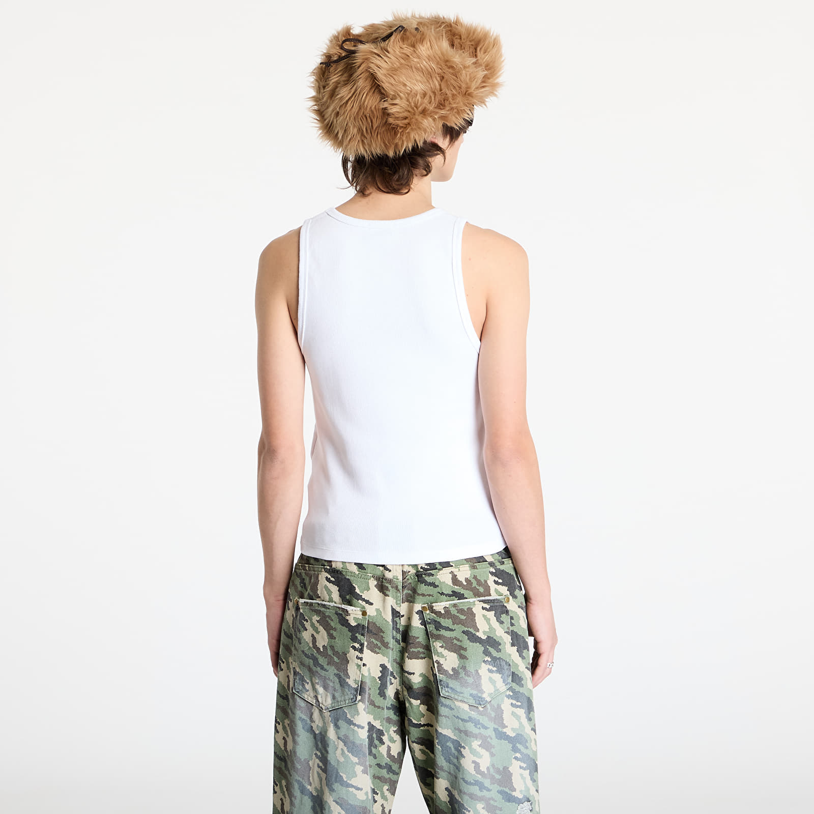 Tielka Off-White Off Stamp Rib Tanktop White/ Black