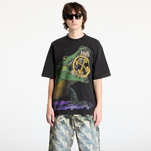 Marškinėliai Off-White Big Croco Skate S/S Tee Vintage Black