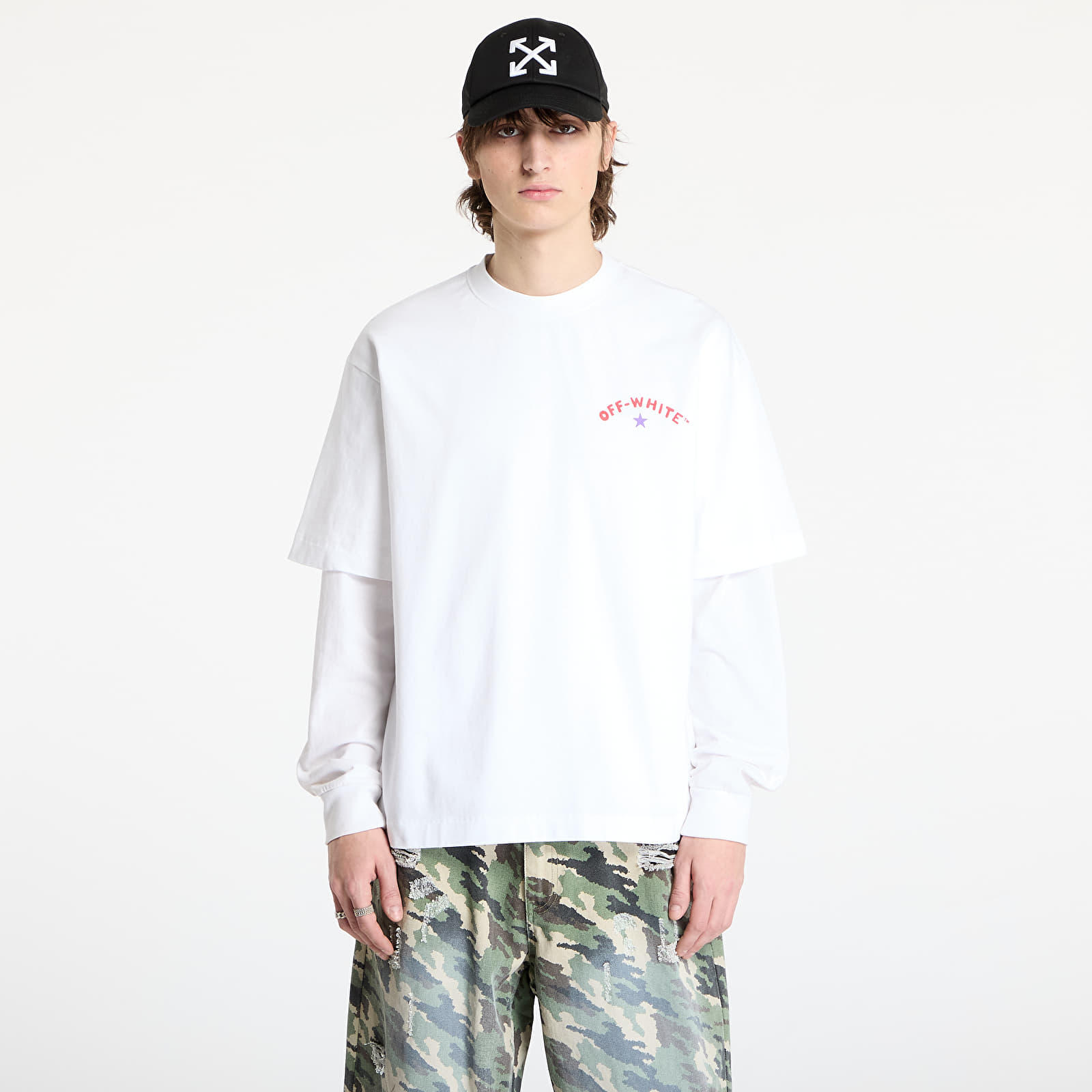 Koszulki Off-White Star Arrow Skate S/S Tee White/ Black