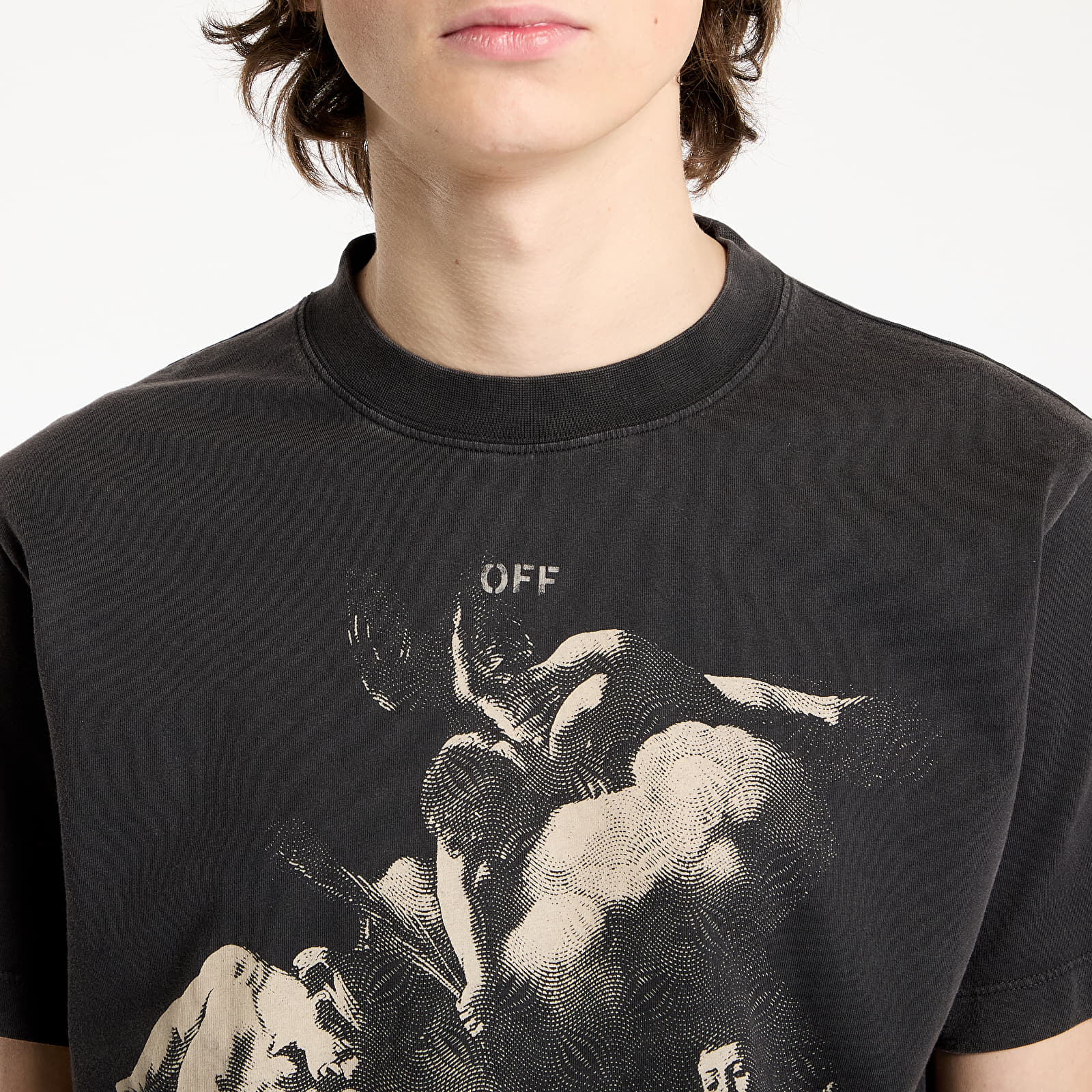 T-Shirts Off-White Martyrdom Slim S/S Tee Vintage Black