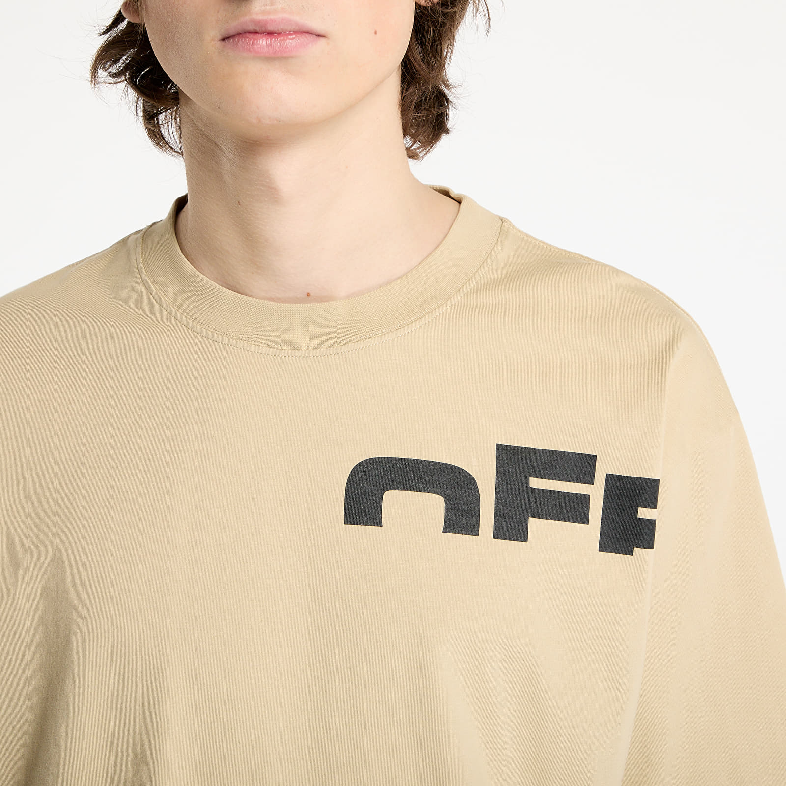 Pólók Off-White Off Shared Skate S/S Tee Creme Brulée