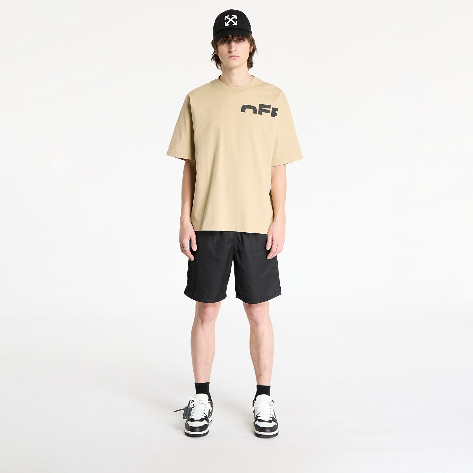 Pólók Off-White Off Shared Skate S/S Tee Creme Brulée