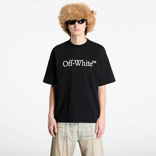 T-shirt Off-White Big Bookish Skate S/S Tee Black White