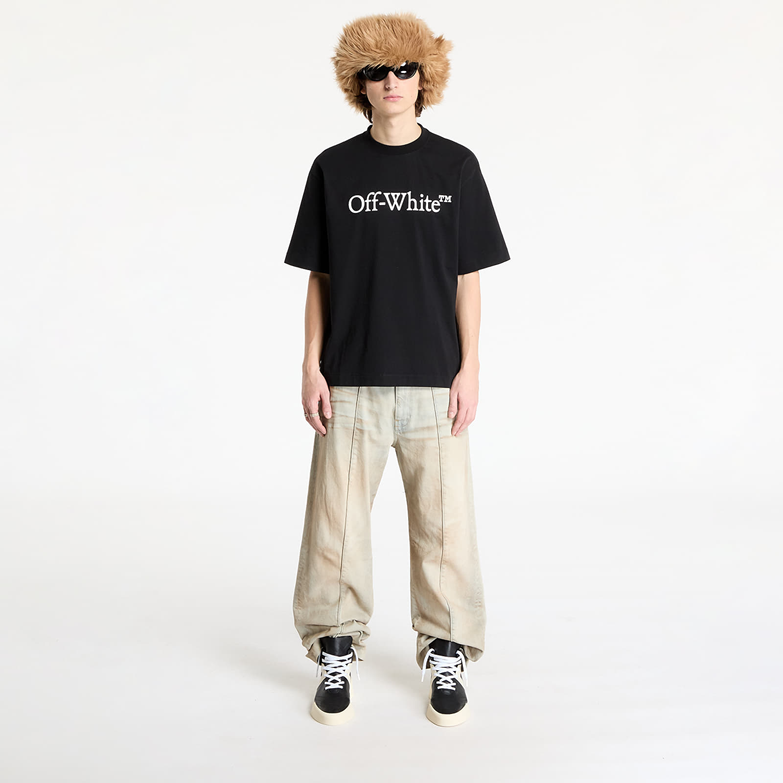 Koszulki Off-White Big Bookish Skate S/S Tee Black White