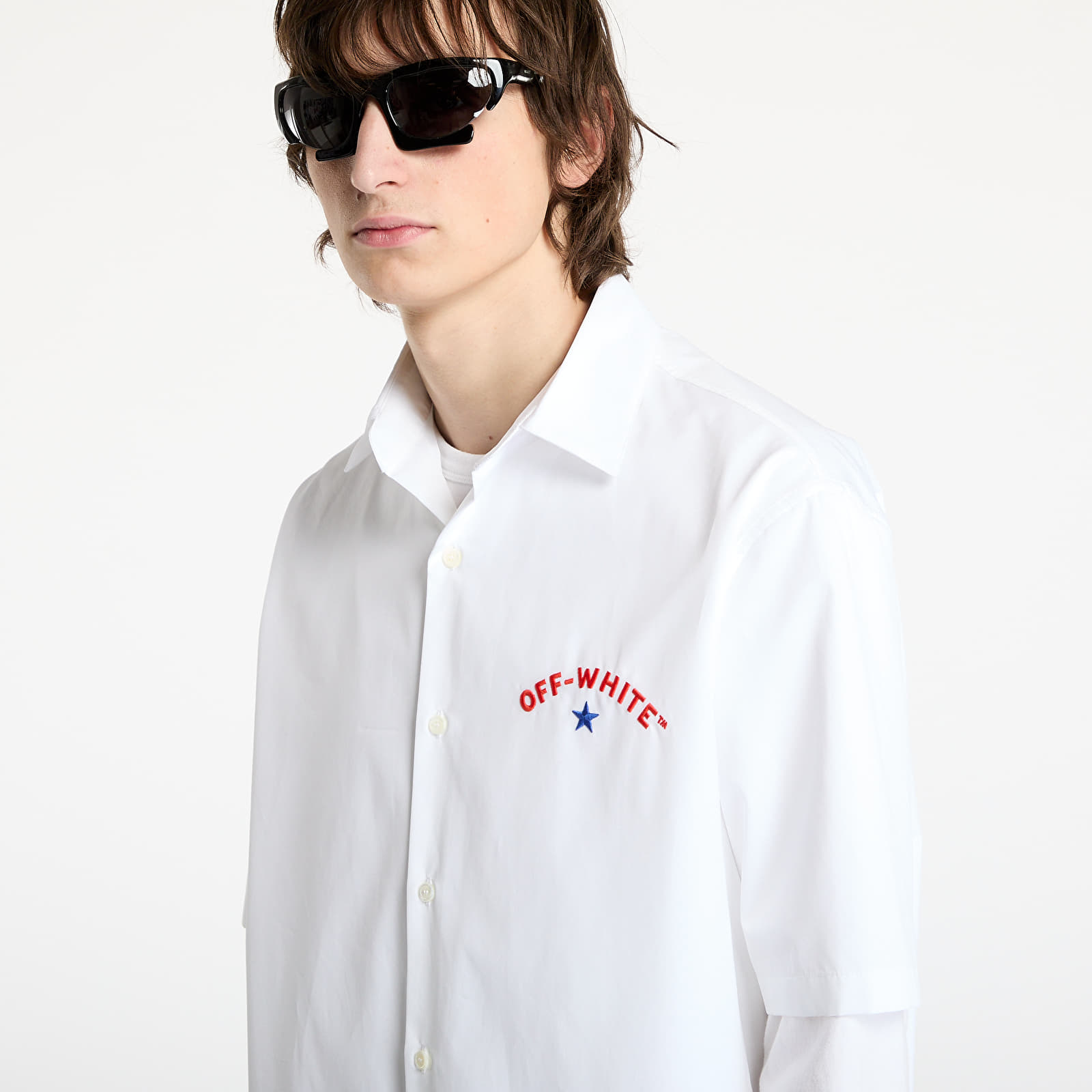 Srajce  Off-White Star Arrow Popl Bowling Shirt White/ Black