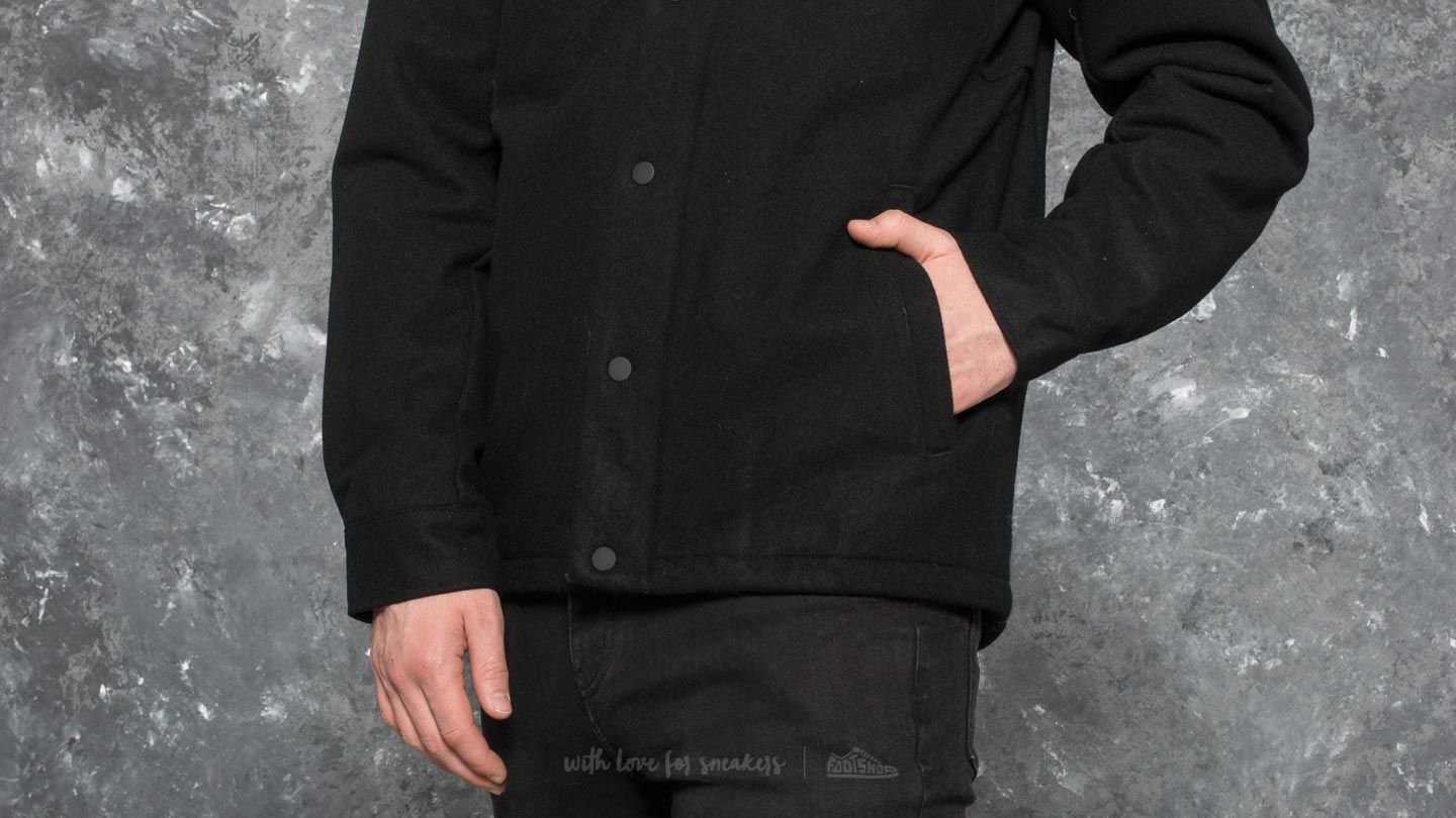 Dzsekik Nike SB Wool Coaches Jacket Black/ Anthracite