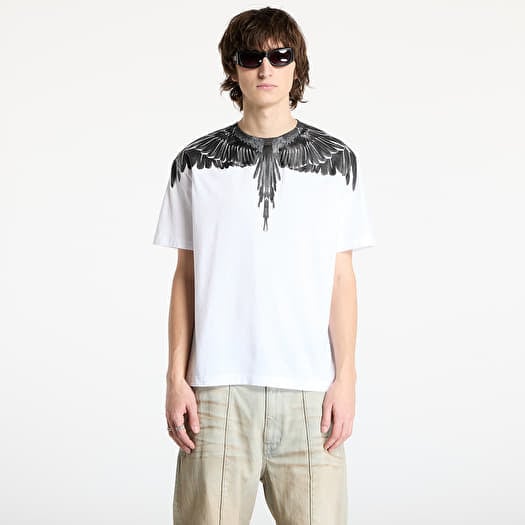 Marškinėliai Marcelo Burlon Icon Wings Basic T-Shirt White/ Black