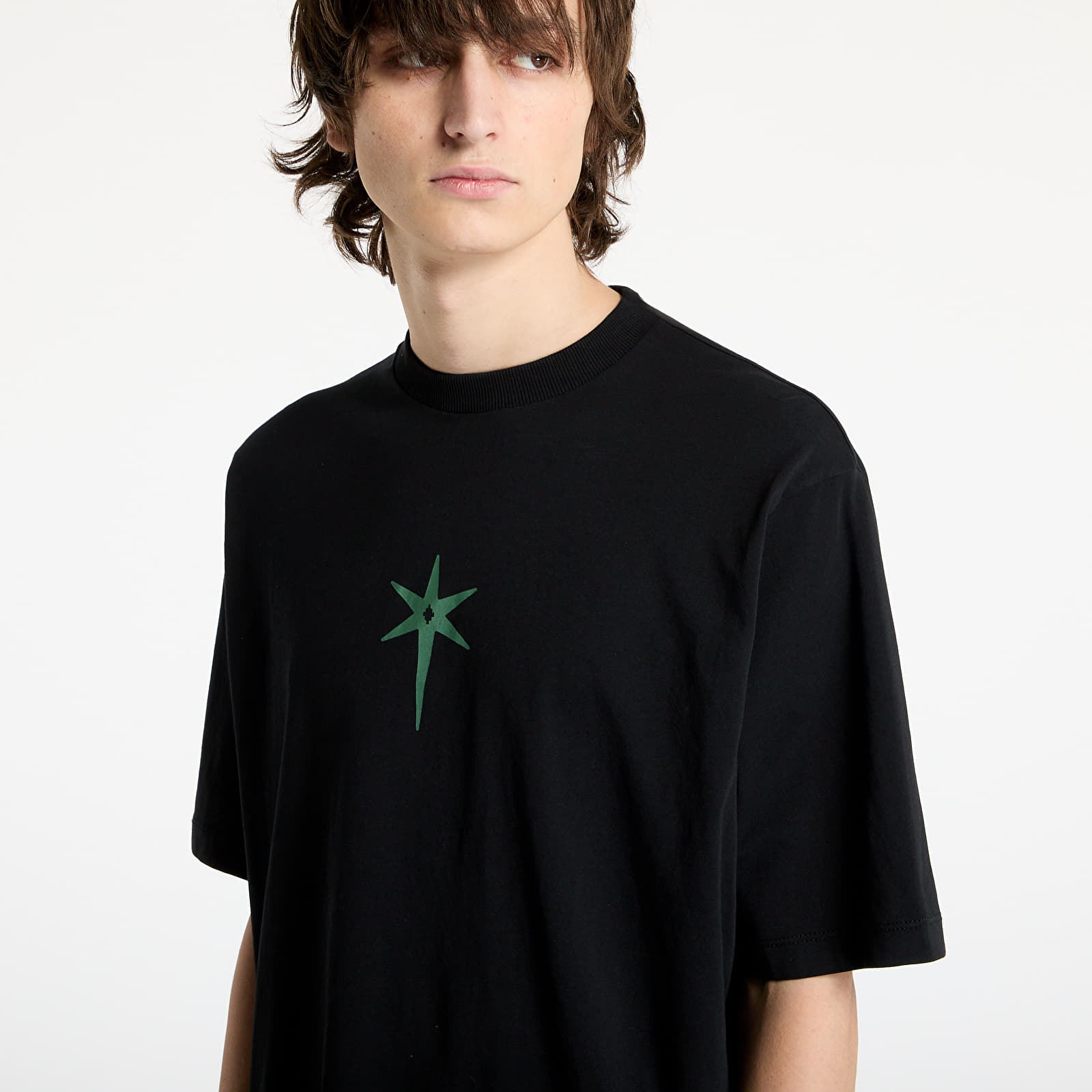 T-shirts Marcelo Burlon County Goth Boxy T-Shirt Black/ Deep Green