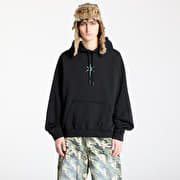 Marcelo Burlon County Goth Boxy Hoodie Black/ Deep Green
