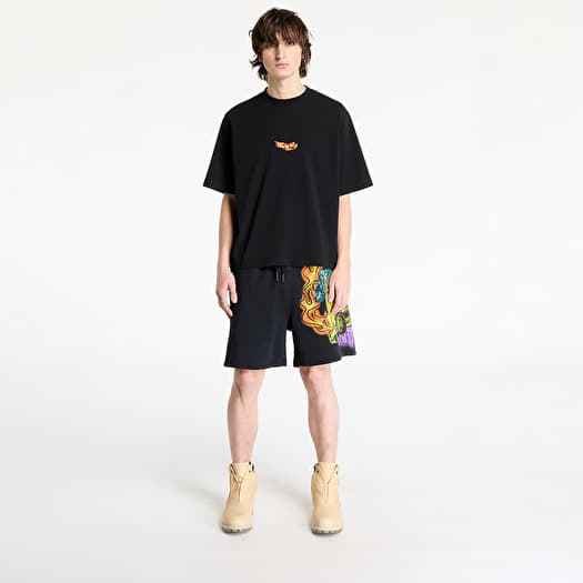 T-shirts Marcelo Burlon County Flame Boxy T-Shirt Black/ Red
