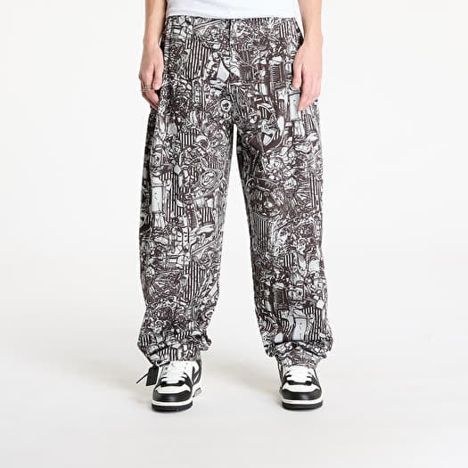 Marcelo Burlon Aop Mech Baggy Pajama Pants Dark Grey Me