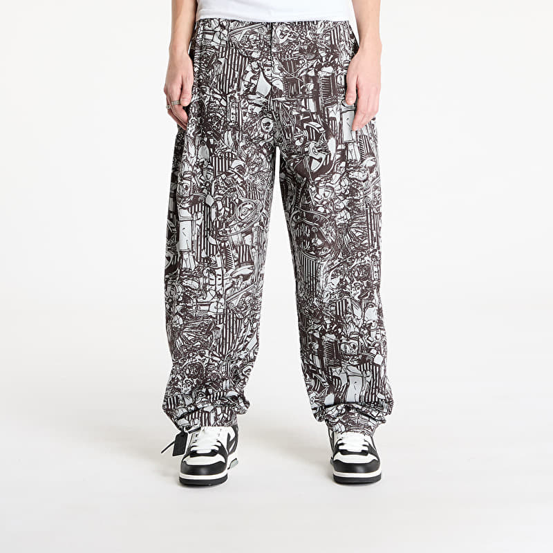 Pyjama Marcelo Burlon Aop Mech Baggy Pajama Pants Dark Grey Me