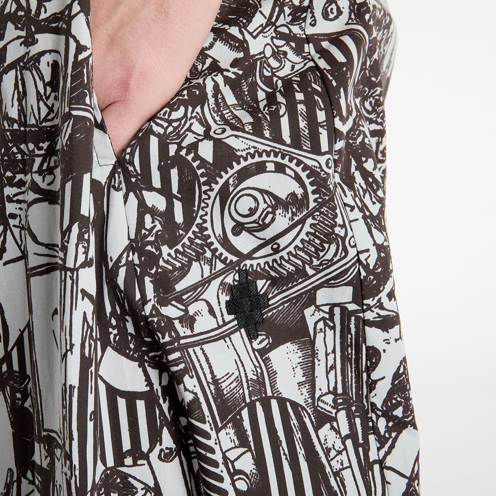 Pyžama Marcelo Burlon Aop Mech Baggy Pajama Pants Dark Grey Me