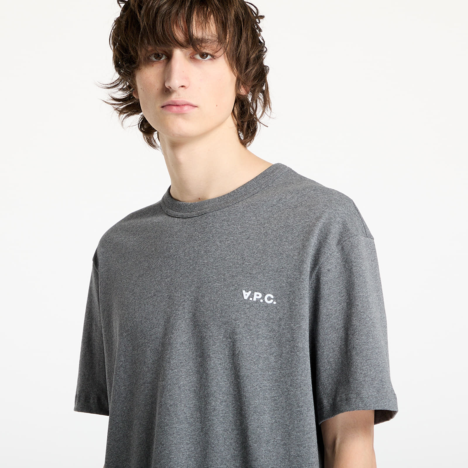 Meeste T-särgid A.P.C. Boxy Petit Vpc T-Shirt Heather Charcoal Grey