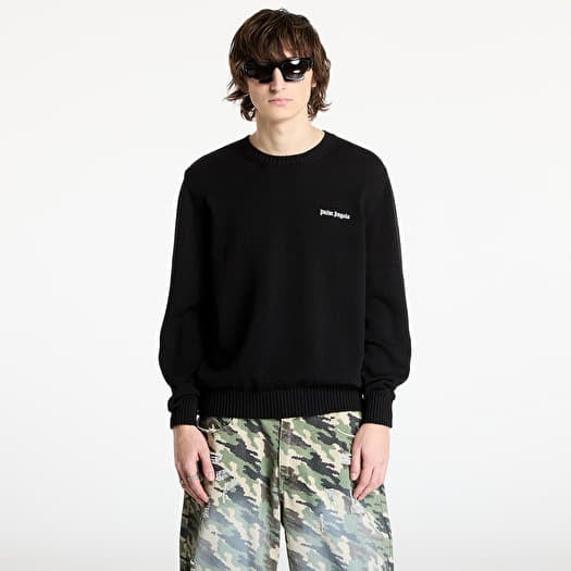 Trui Palm Angels Classic Logo Emb Sweater Black/ Off White