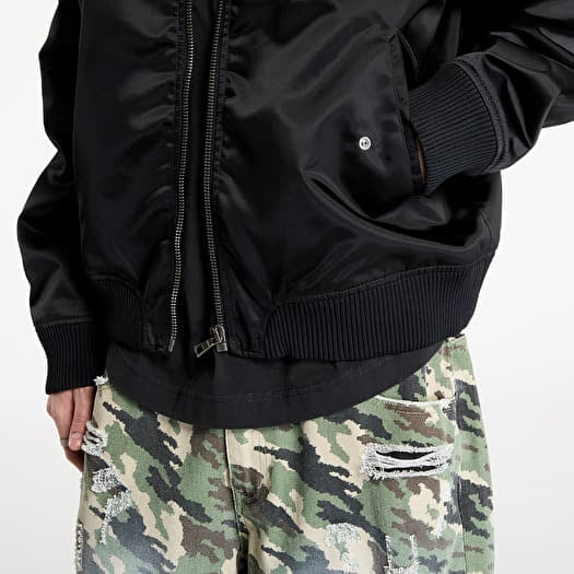 Bomber Jackets Palm Angels Curved Logo Bomber Black/ Black | Footshop