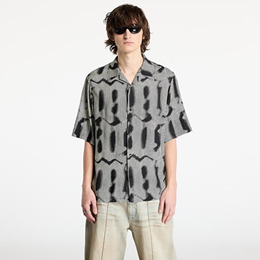 Hemd MISBHV M Sprayed Viscose Shirt UNISEX Black/ White