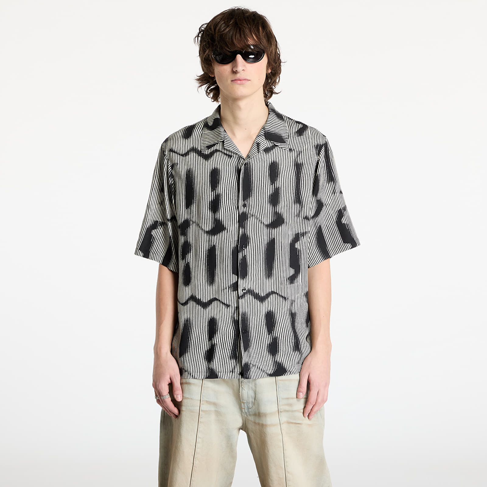 Paidat MISBHV M Sprayed Viscose Shirt UNISEX Black/ White