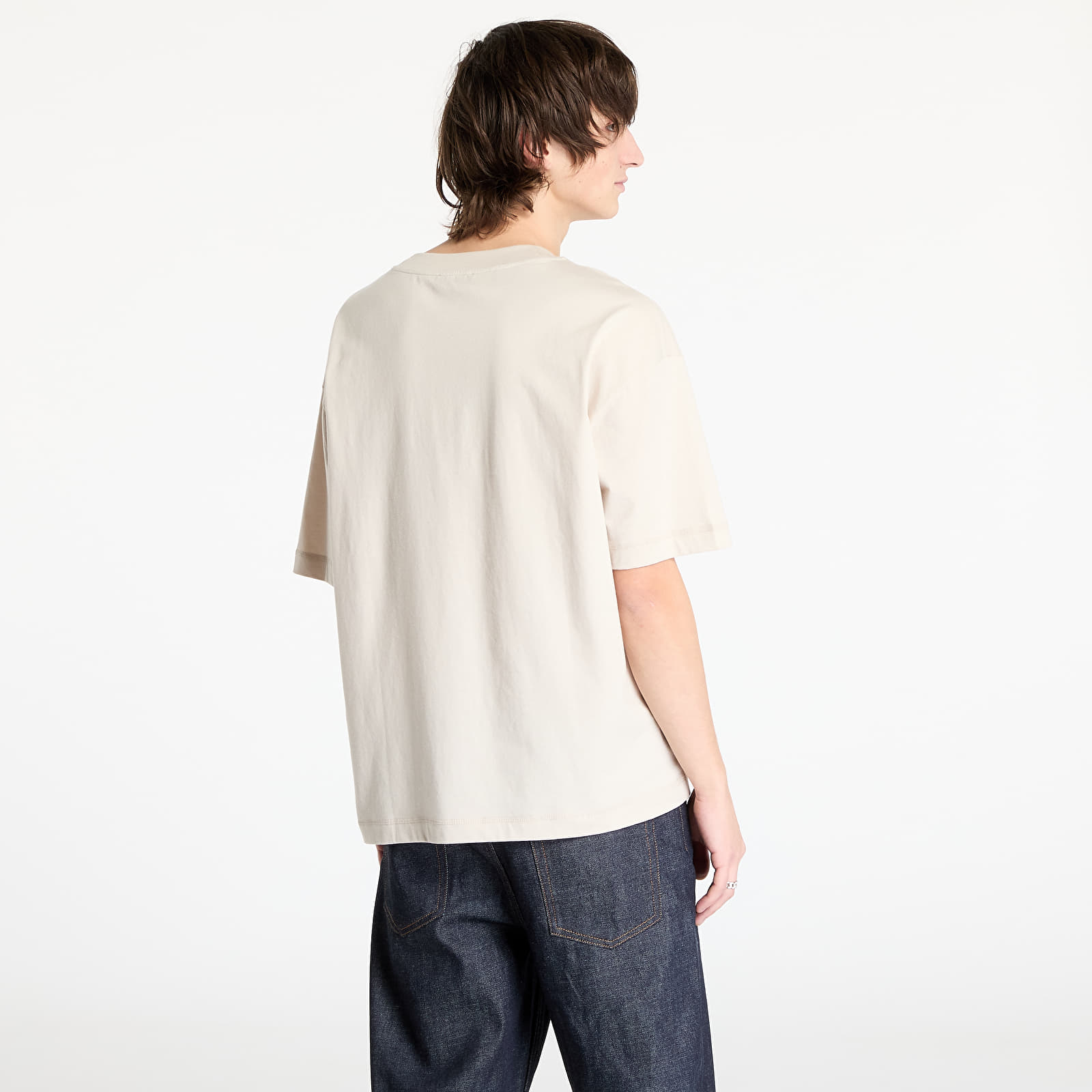 Marškinėliai A.P.C. Oversize Grand APC T-Shirt UNISEX Beige