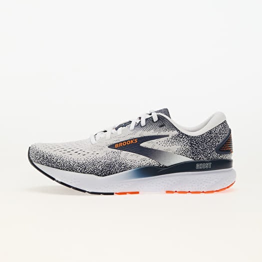 Brooks Ghost 16 M White/ Peacoat/ Orange