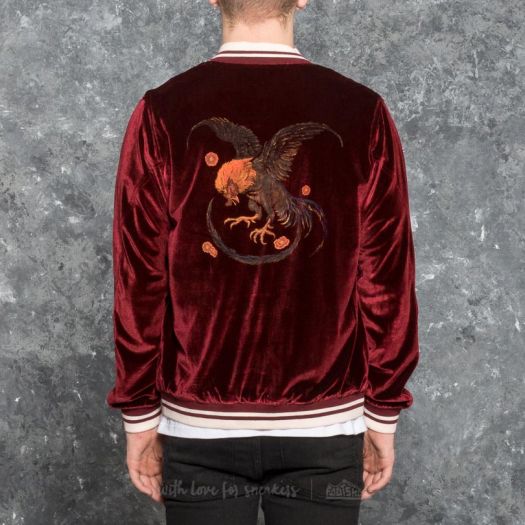 Jackets HUF Apparel Jacket Wild Cock Bomber Jacket Burgundy | Footshop