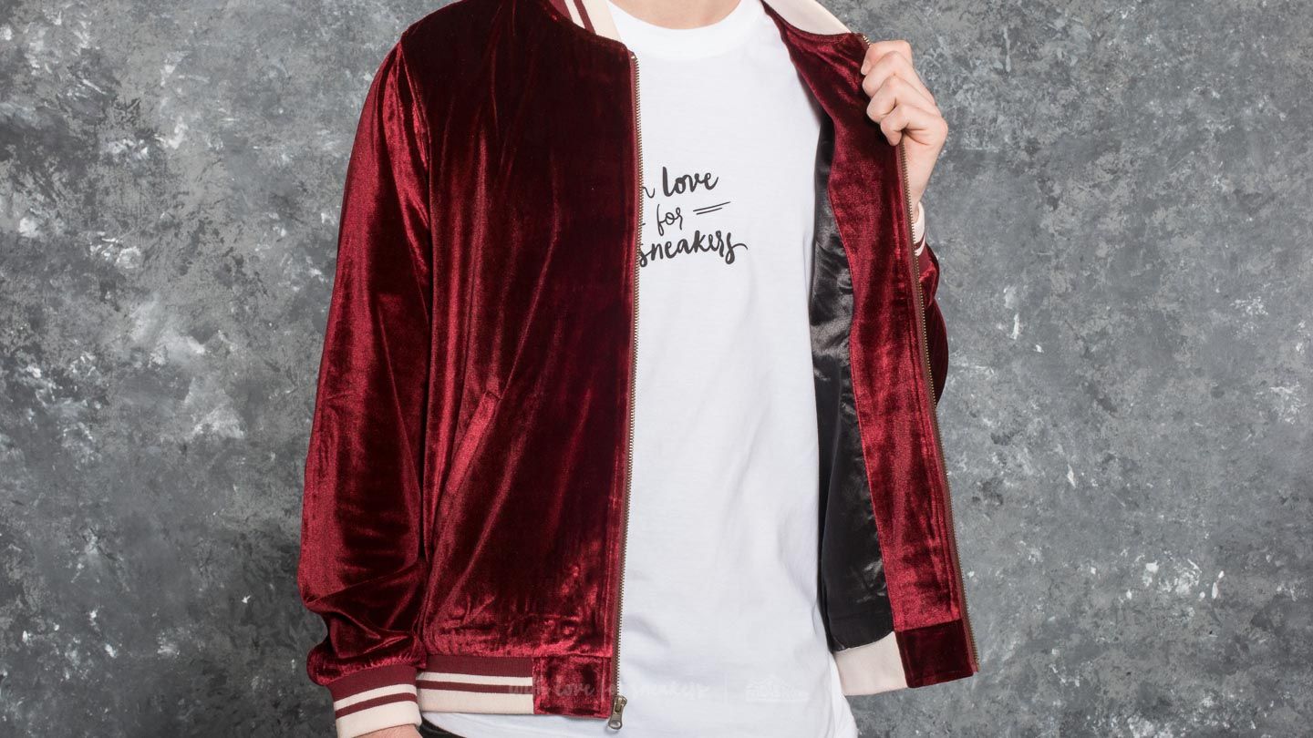 Mens red velvet bomber jacket online