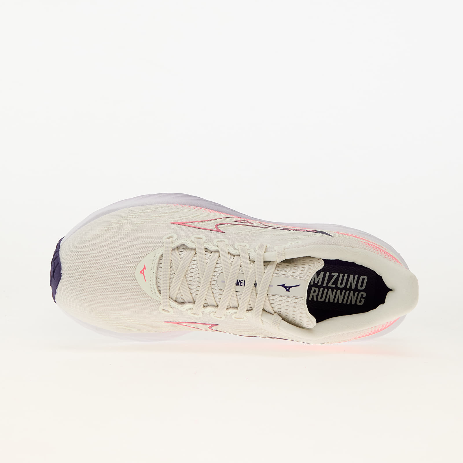 Frauen Mizuno Wave Rider 28 MIZSnowWhite/ CamelliaRose/ VinI