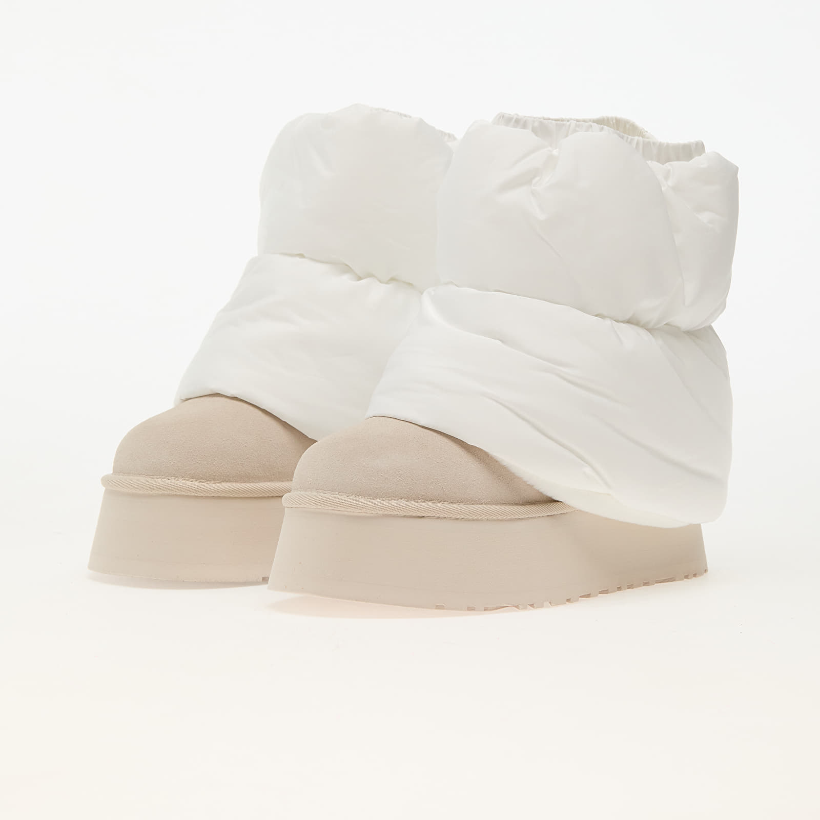 Frauen UGG W Classic Mini Dipper Puffer White/ Ceramic