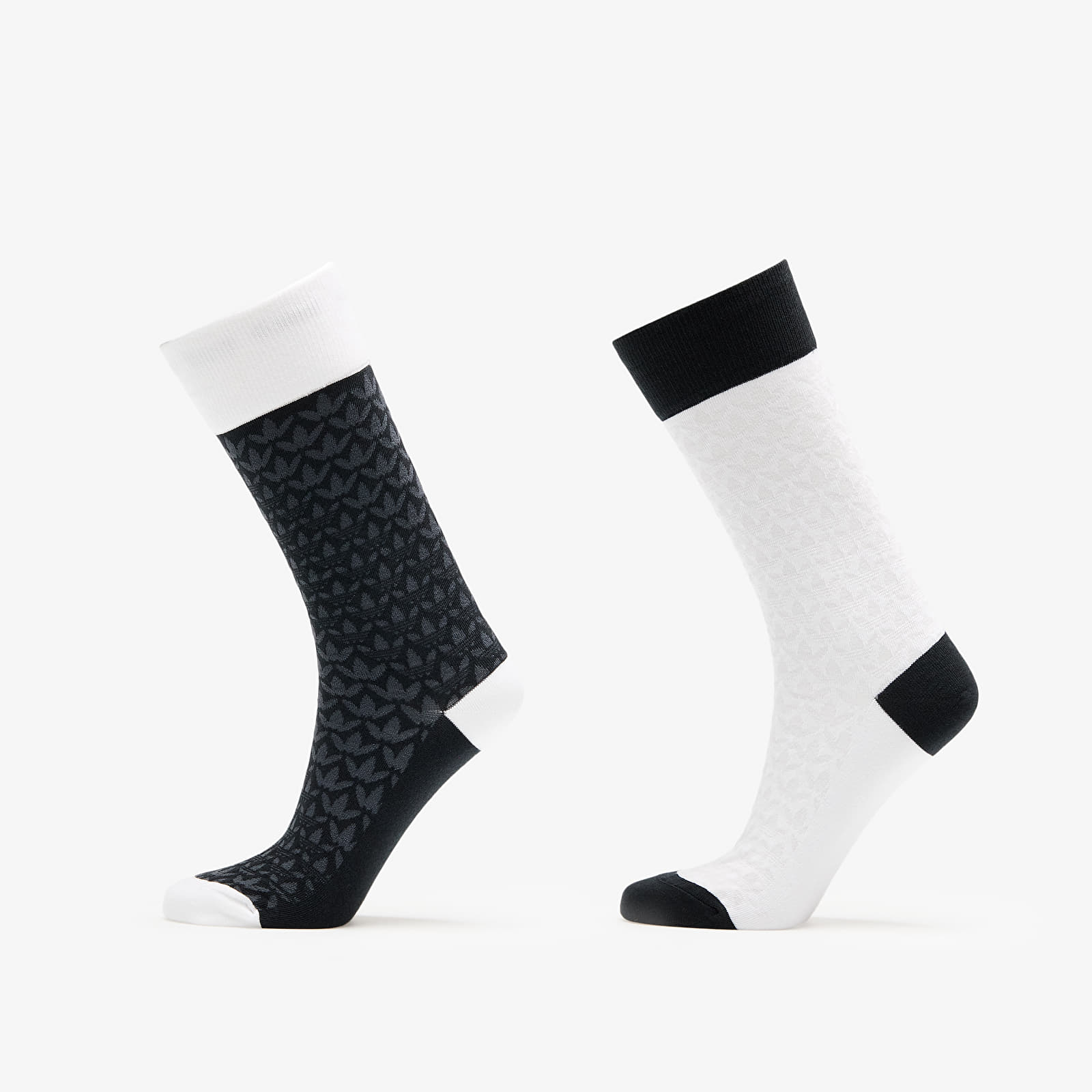 Skarpety męskie adidas Monogram Crew Socks 2-Pack Black/ White