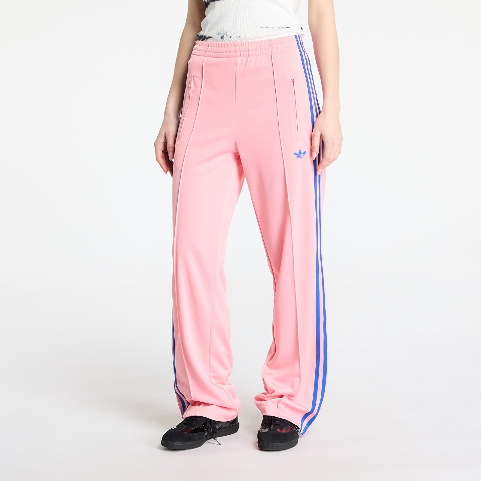 Women's sweatpants adidas Firebird Adicolor Loose Tracksuit Pants Semi Pink Spark/ Blue