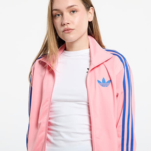 Hoodies and sweatshirts adidas Firebird Adicolor Classic Loose Tracktop Semi Pink Spark Blue Footshop