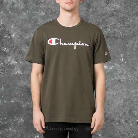 Champion t shirt olive sale