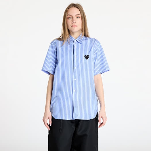 Camicia Comme des Garçons PLAY Black Emblem Woven Shirt  UNISEX Stripe