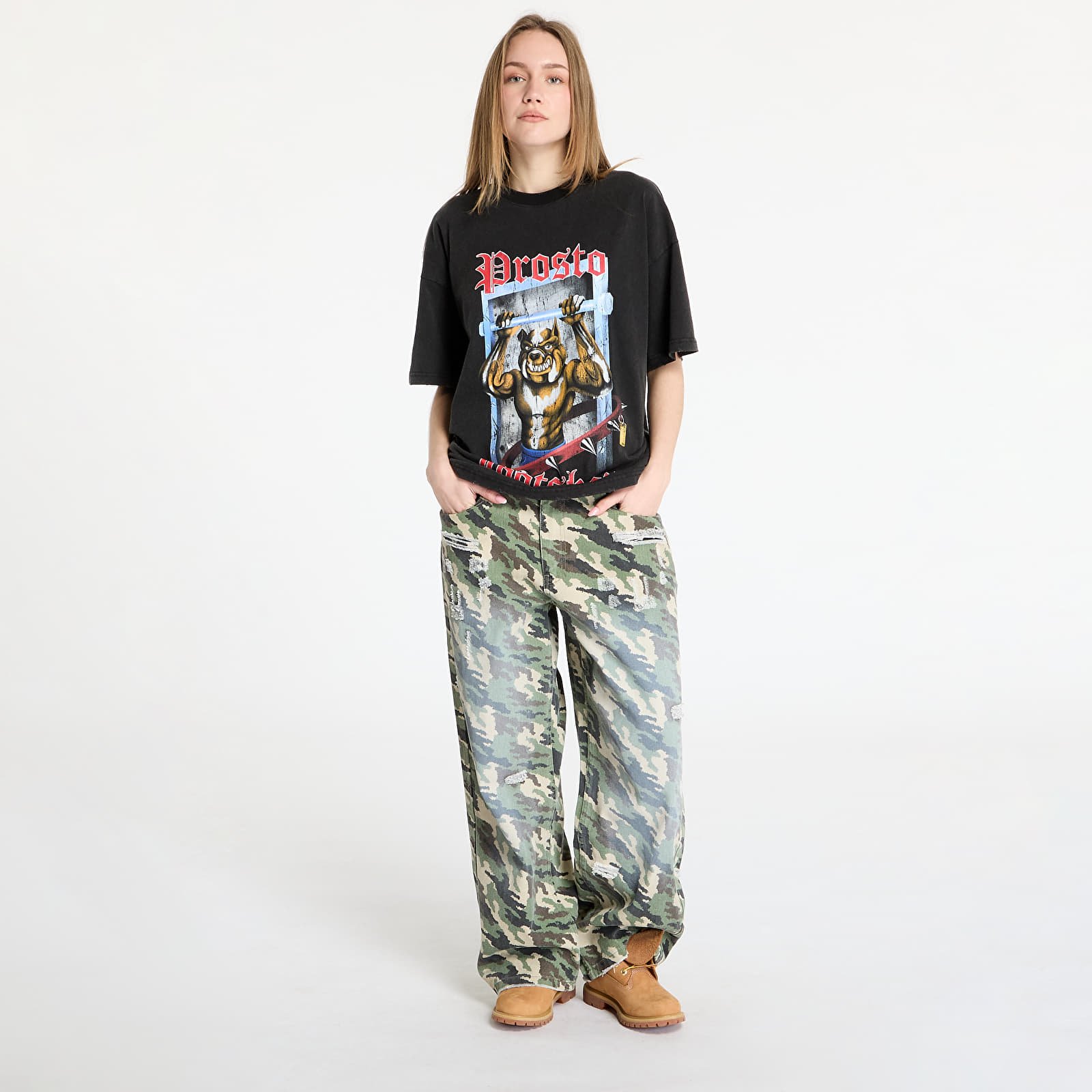 T-shirts FTSHP x PROSTO T-Shirt UNISEX Black Bulldog