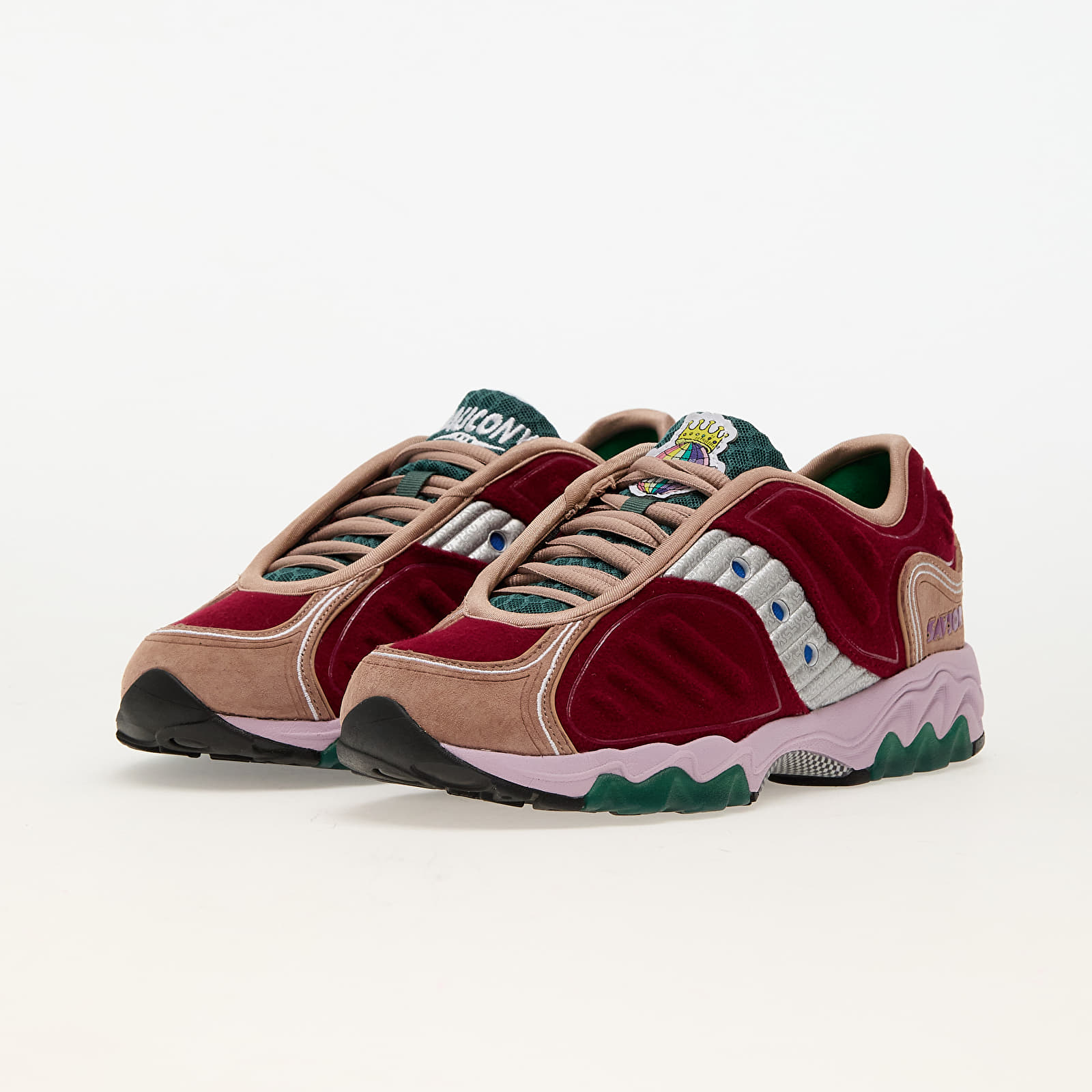 Herren Sneaker und Schuhe Jae Tips x Saucony Matrix “Savior” Cranberry