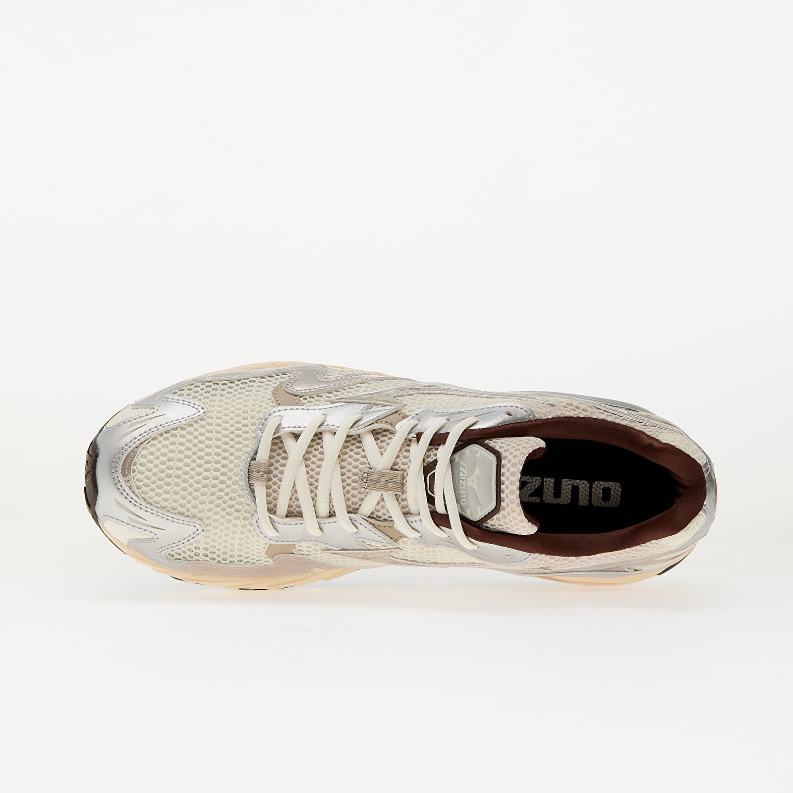Herren Sneaker und Schuhe Mizuno Wave Rider 10 Mizuno Snow White/ Silver Cloud/ Chicory Coffee