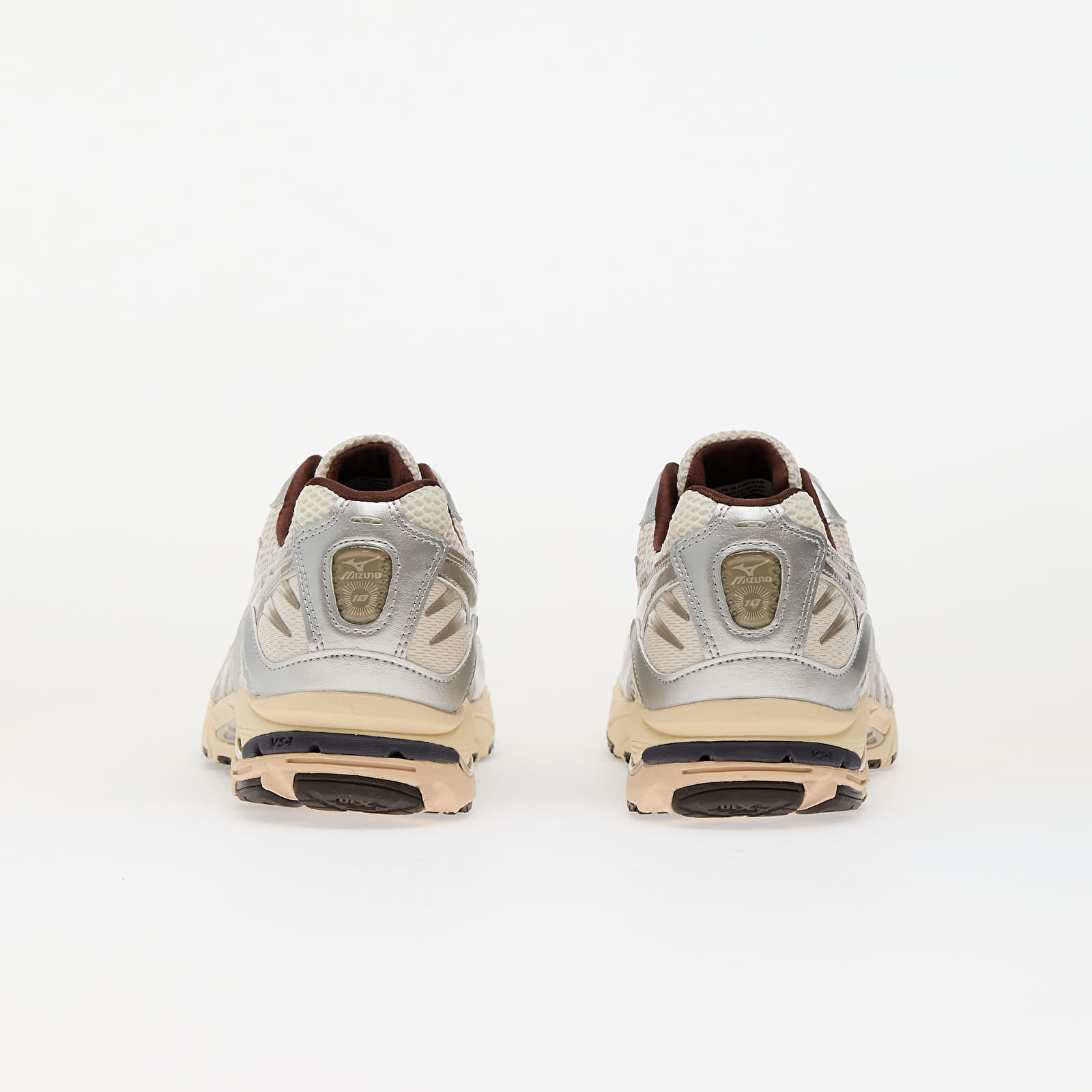 Herren Sneaker und Schuhe Mizuno Wave Rider 10 Mizuno Snow White/ Silver Cloud/ Chicory Coffee