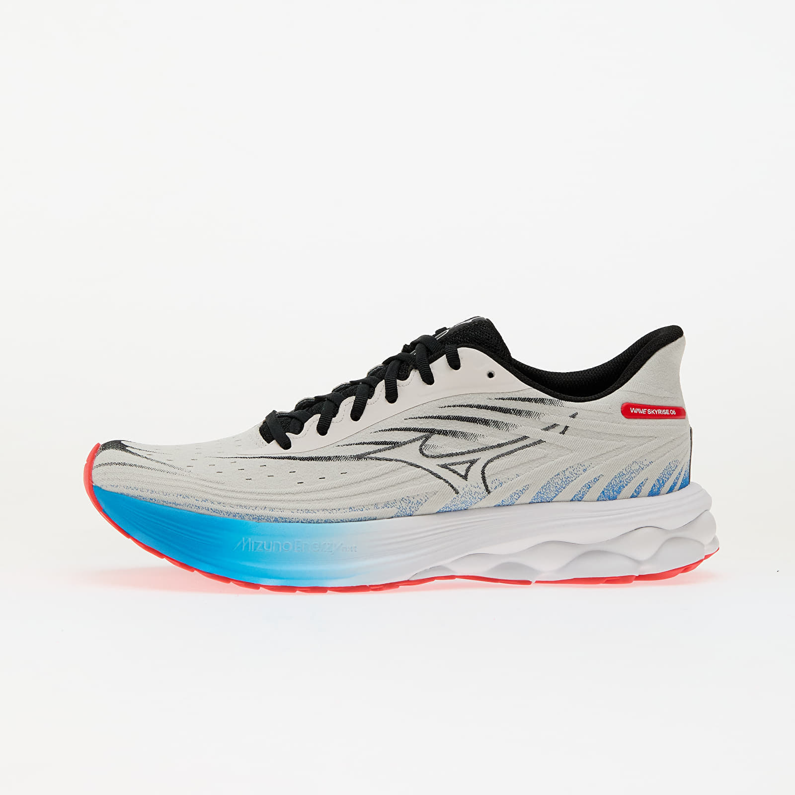 Levně Tenisky Mizuno Wave Skyrise 6 Nimbus Cloud/ Black/ Blue Pace