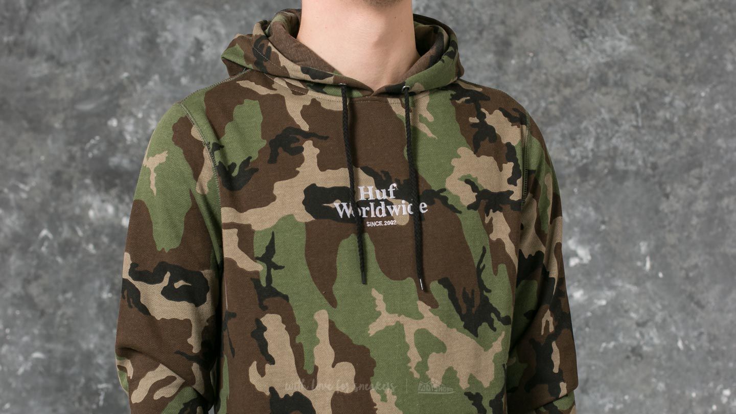 Huf worldwide hotsell camo hoodie