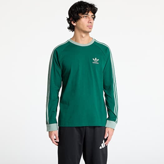 adidas Adicolor Classics 3-Stripes Longsleeve T-Shirt Collegiate Green