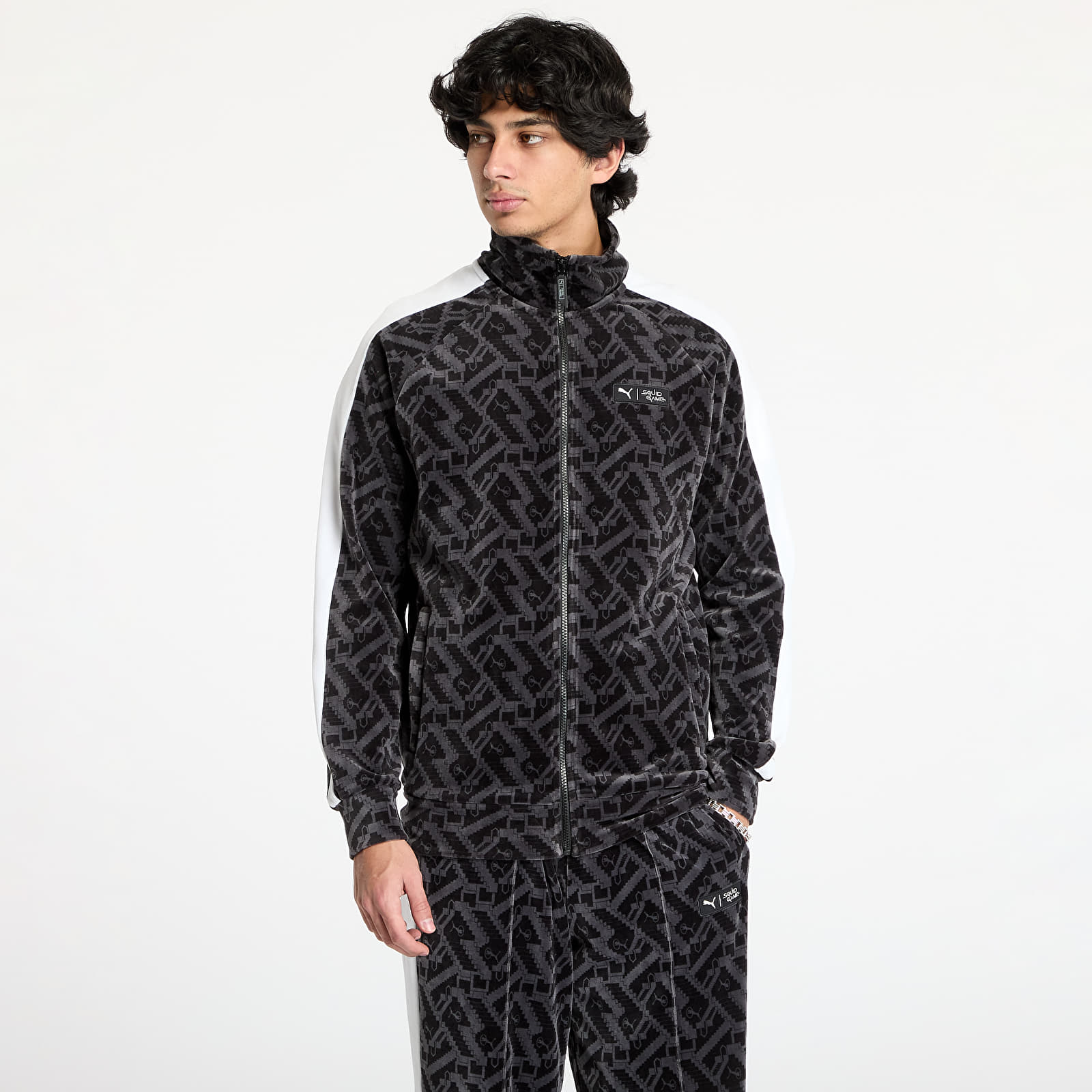 Kapucnis pulóverek és pulcsik Puma x Squid Game T7 Iconic Track Jacket PUMA Black