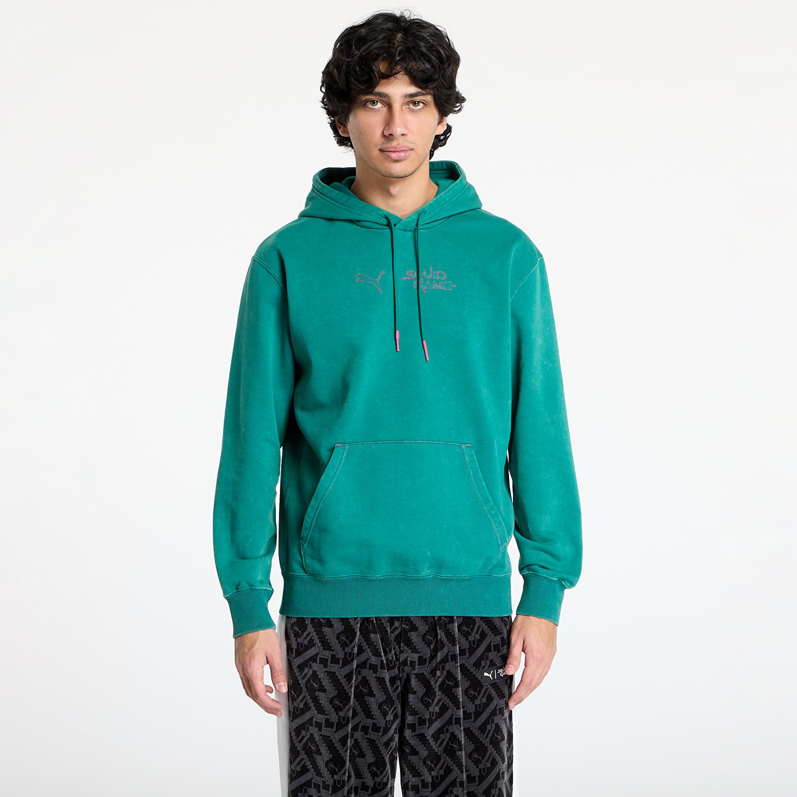 Kapucnis pulóverek és pulcsik Puma x Squid Game Graphic Hoodie Mint Tea