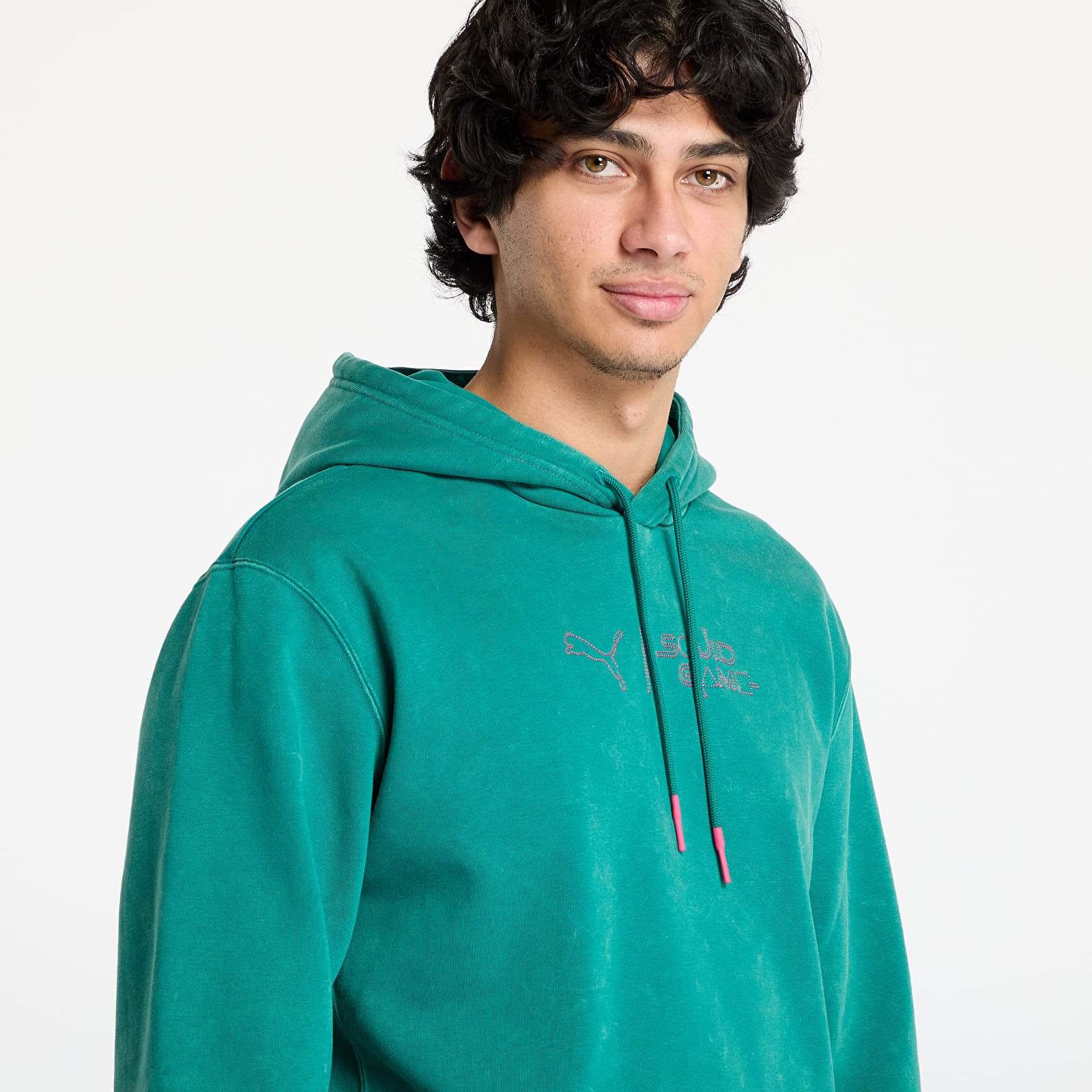 Kapucnis pulóverek és pulcsik Puma x Squid Game Graphic Hoodie Mint Tea