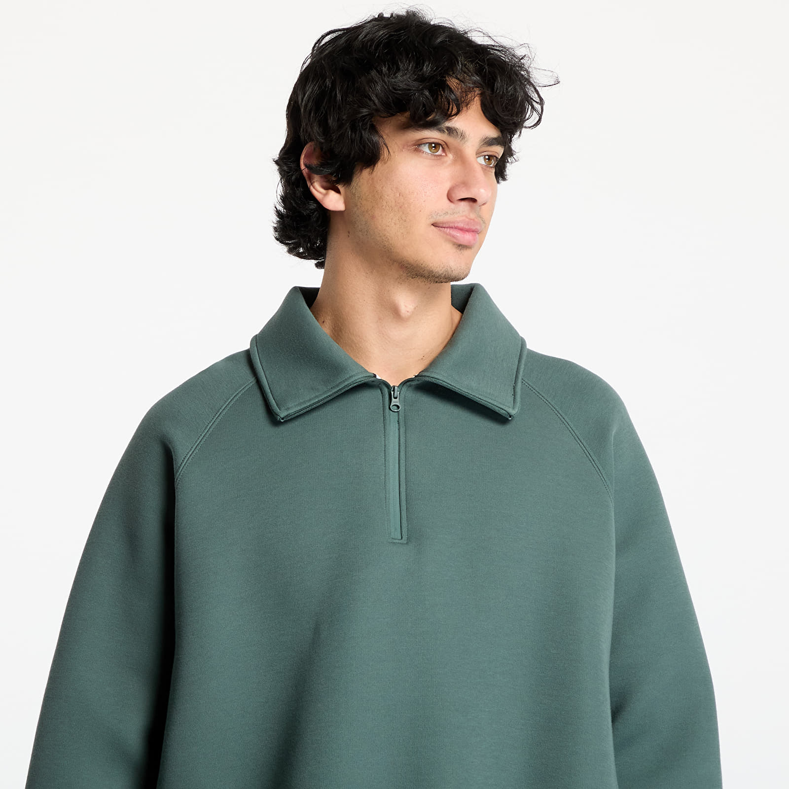 Mikiny Nike Sportswear Tech Fleece Men's Half-Zip Top Vintage Green/ Vintage Green