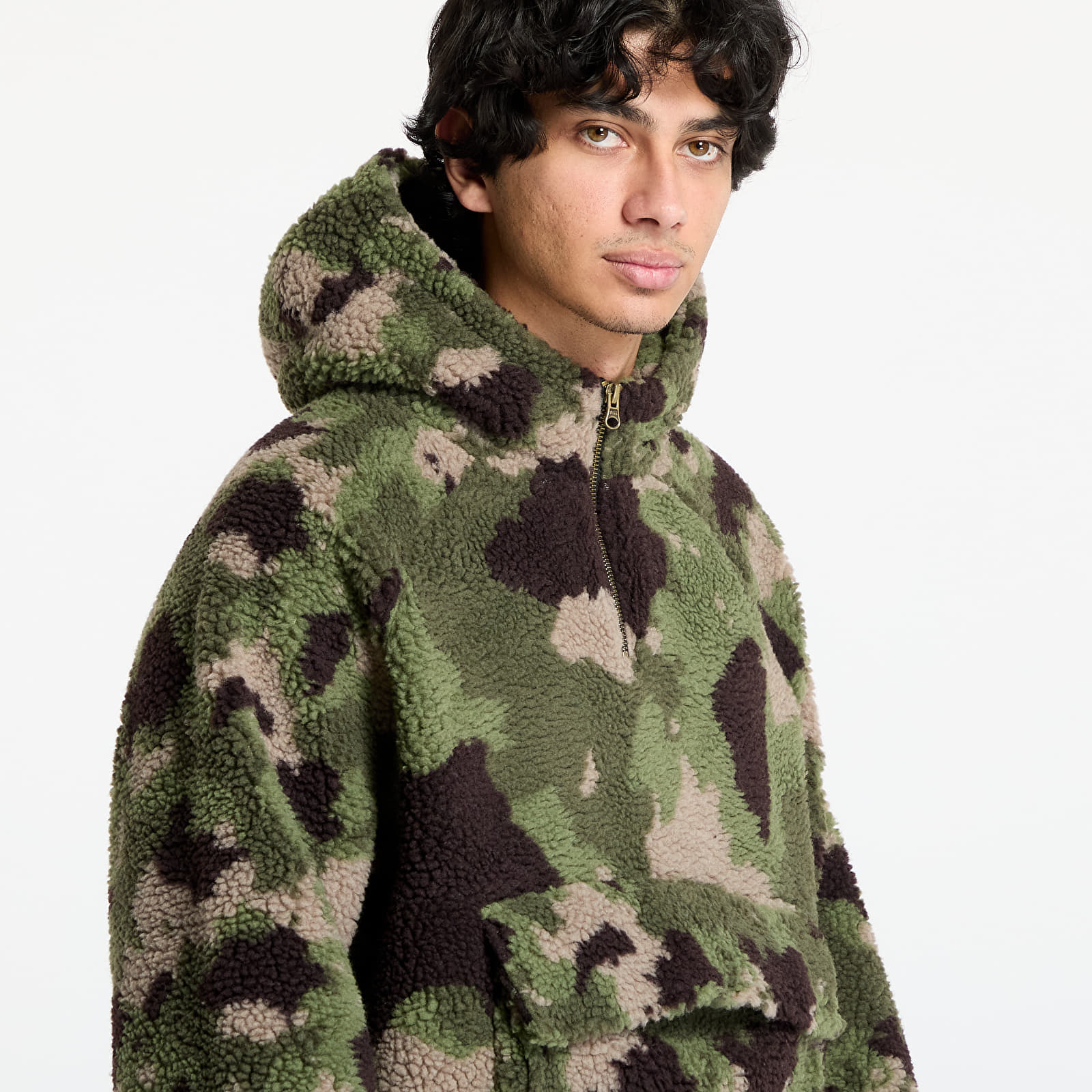 Sweatjacken und Sweatshirts Vans LX Oversized Sherpa Hoodie Classic Camo