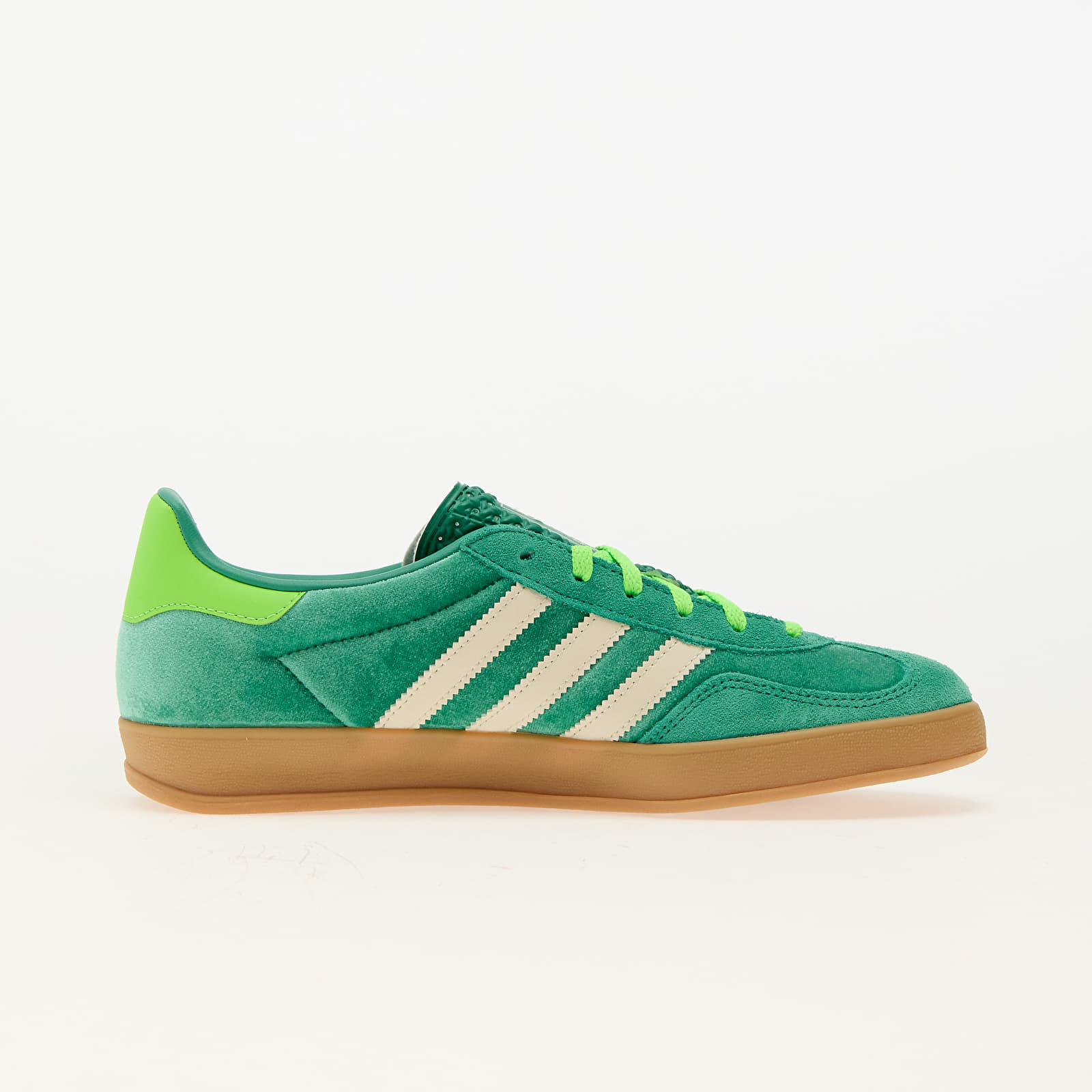 Жіноче взуття adidas Gazelle Indoor W Semi Court Green/ Cream White/ Solar Green