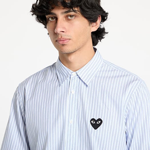 Shirt Comme des Garcons PLAY Black Heart Striped Shirt UNISEX