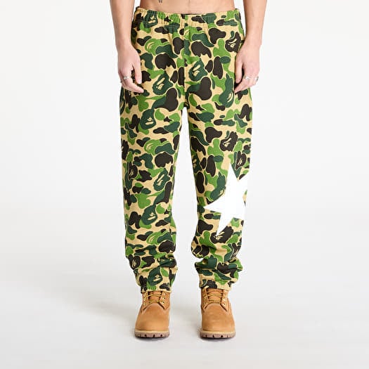 A BATHING APE Abc Camo Sweatpants M Green