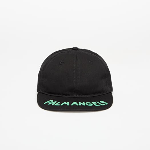 Šiltovka Palm Angels Kids Seasonal Logo Baseball Cap  Black/ Green