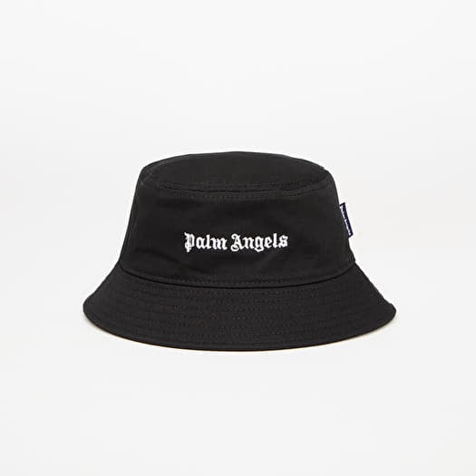 Palm Angels Kids Logo Bucket Hat  Black/ Off White